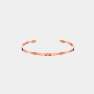 ‘I Am’ Affirmation Bracelet Rose Gold - Prezzi