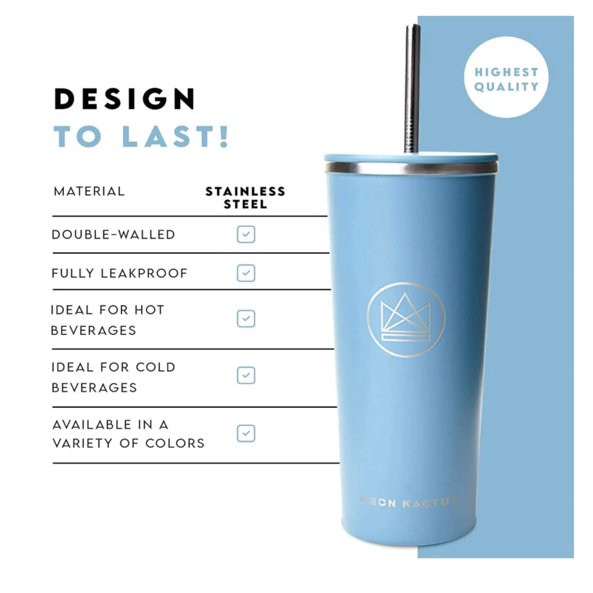 Neon Kactus Large 24oz Supersonic Insulated Tumbler - Prezzi