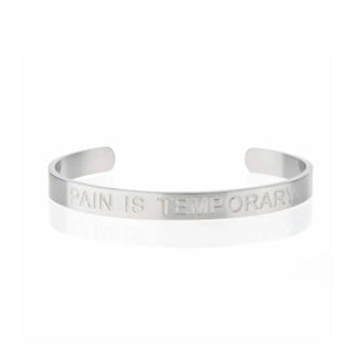 ‘Pain Is Temporary’ Chunky Bracelet - Prezzi