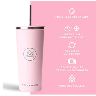 Neon Kactus Large 24oz Pink Flamingo Insulated Tumbler - Prezzi