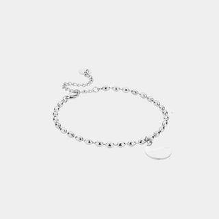 ‘I Am Enough’ Beaded Bracelet Silver - Prezzi