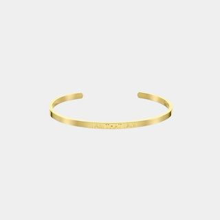 ‘I Am That I Am’ Affirmation Bracelet Gold - Prezzi