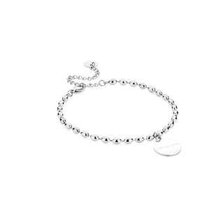 ‘I Am Enough’ Beaded Bracelet Silver Soul Analyse